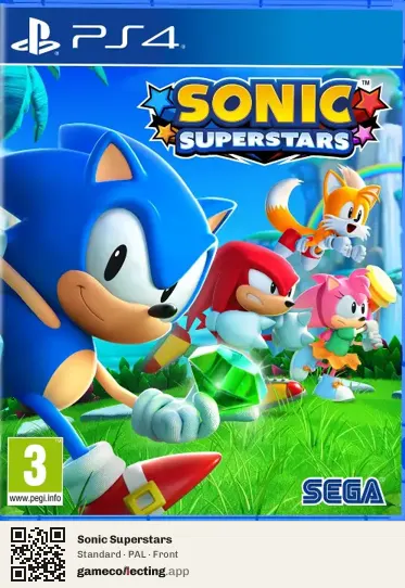 Sonic Superstars PlayStation 4, PAL box front
