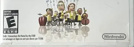 Wii Music, the ESRB box on its front