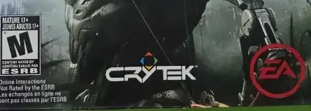 Crysis 3, the ESRB box on its front