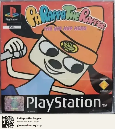 PaRappa the Rapper PlayStation, PAL box front