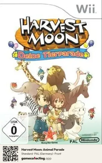 Harvest Moon: Animal Parade Nintendo Wii, Germany box front