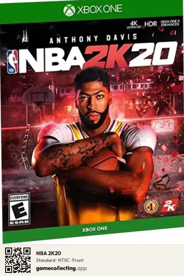 NBA 2K20 Xbox One, NTSC box front