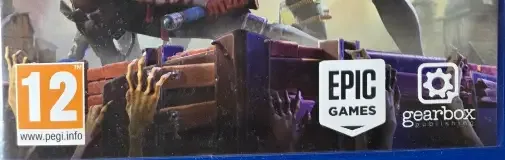 Fortnite, the PEGI square on its front