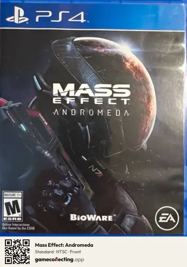 Mass Effect: Andromeda PlayStation 4, NTSC box front