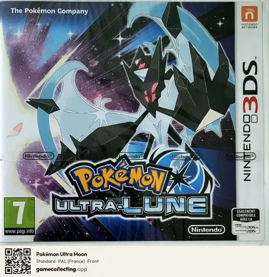Pokémon Ultra Moon Nintendo 3DS, France box front