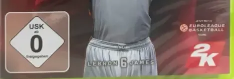 NBA 2K14, the USK square on its front