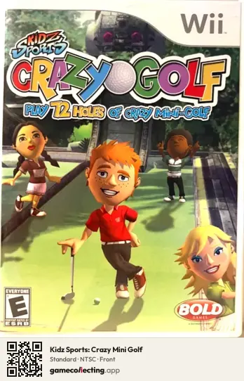 Kidz Sports: Crazy Mini Golf Nintendo Wii, NTSC box front