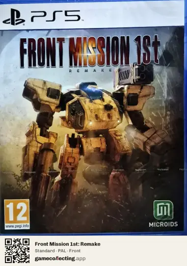 Front Mission 1st: Remake PlayStation 5, PAL box front