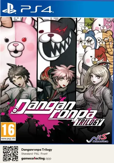 Danganronpa Trilogy PlayStation 4, PAL box front