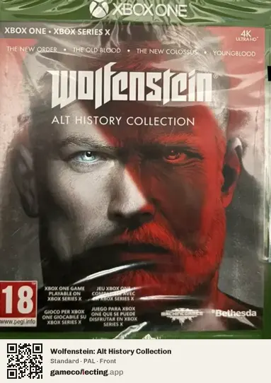 Wolfenstein: Alt History Collection Xbox One, PAL box front