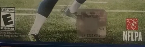 Madden NFL 15, the ESRB box on its front