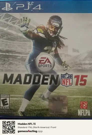 Madden NFL 15 PlayStation 4, North America box front
