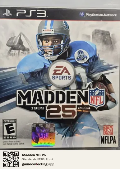 Madden NFL 25 PlayStation 3, NTSC box front