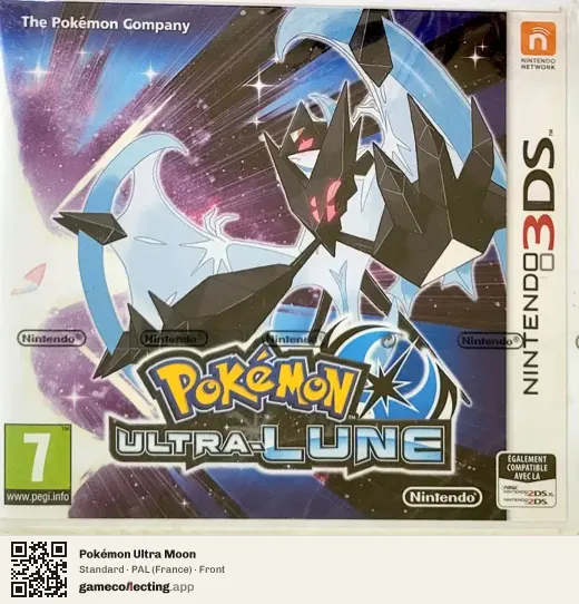 Pokémon Ultra Moon Nintendo 3DS, France box front