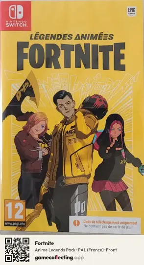 Fortnite Nintendo Switch, France box front