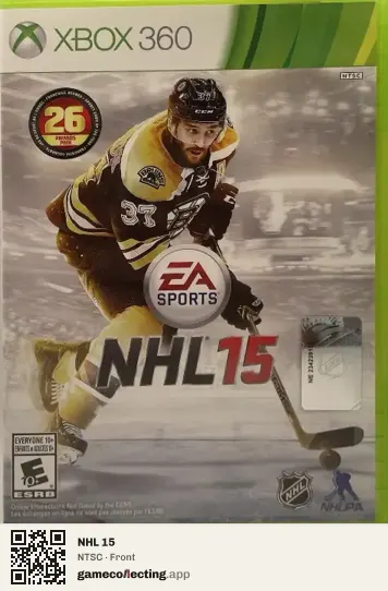 NHL 15 Xbox 360, NTSC box front