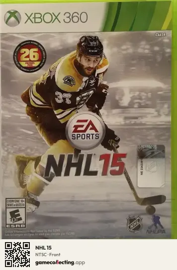NHL 15 Xbox 360, NTSC box front