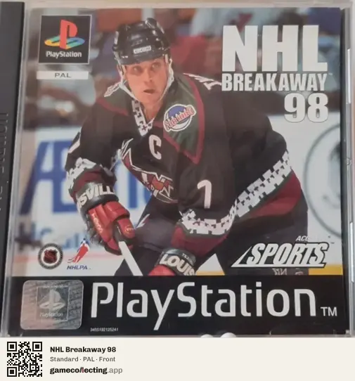 NHL Breakaway 98 PlayStation, PAL box front