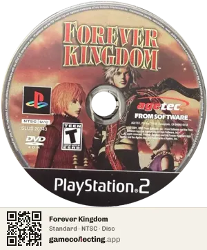 Forever Kingdom PlayStation 2, NTSC disc