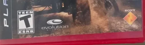 MotorStorm, the ESRB box on its front