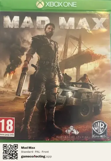 Mad Max Xbox One, PAL box front