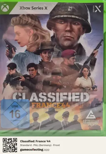 Classified: France '44 Xbox Series X, Germany box front