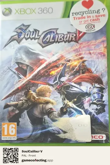SoulCalibur V Xbox 360, PAL box front