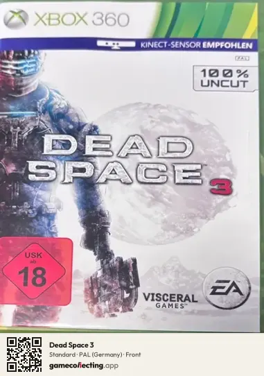 Dead Space 3 Xbox 360, Germany box front