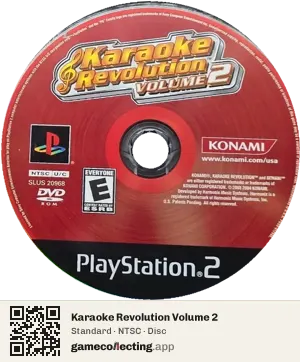 Karaoke Revolution Volume 2 PlayStation 2, NTSC disc