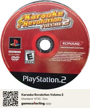 Karaoke Revolution Volume 2 PlayStation 2, NTSC disc