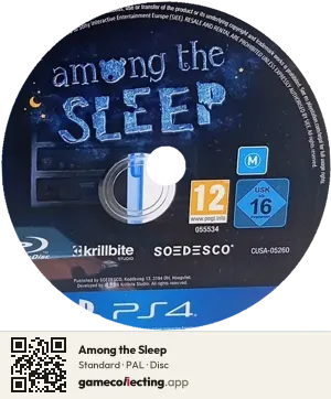 Among the Sleep PlayStation 4, PAL disc