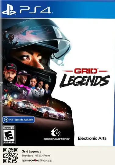 Grid Legends PlayStation 4, NTSC box front