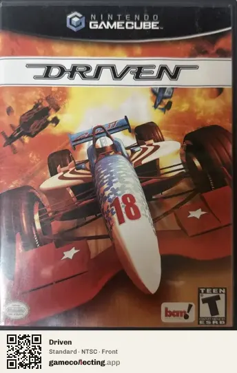 Driven Nintendo GameCube, NTSC box front