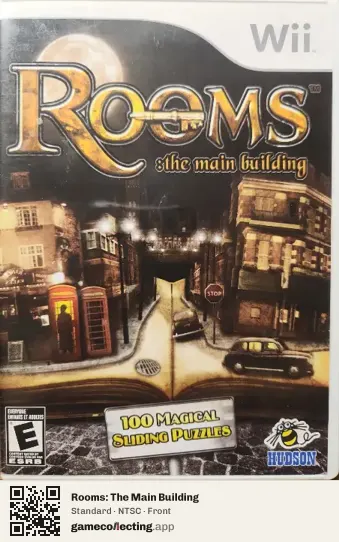 Rooms: The Main Building Nintendo Wii, NTSC box front
