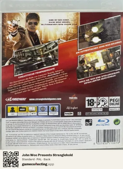John Woo Presents Stranglehold PlayStation 3, PAL box back