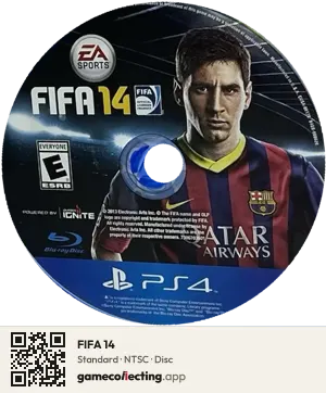 FIFA 14 PlayStation 4, NTSC disc