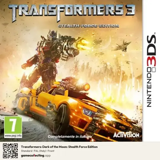 Transformers: Dark of the Moon: Stealth Force Edition Nintendo 3DS, Italy box front