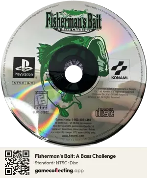 Fisherman's Bait: A Bass Challenge PlayStation, NTSC disc