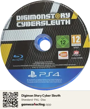 Digimon Story Cyber Sleuth PlayStation 4, PAL disc