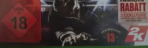 Mafia III, the USK square on its front