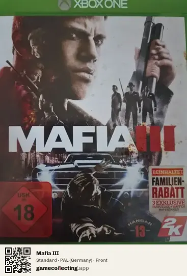 Mafia III Xbox One, Germany box front