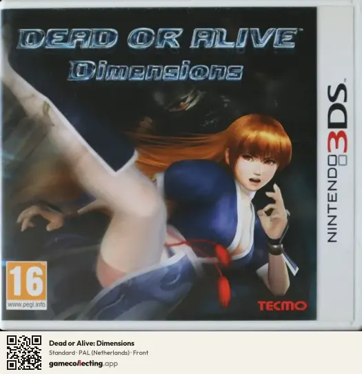 Dead or Alive: Dimensions Nintendo 3DS, Netherlands box front
