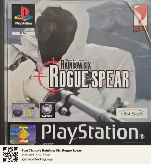 Tom Clancy's Rainbow Six: Rogue Spear PlayStation, PAL box front