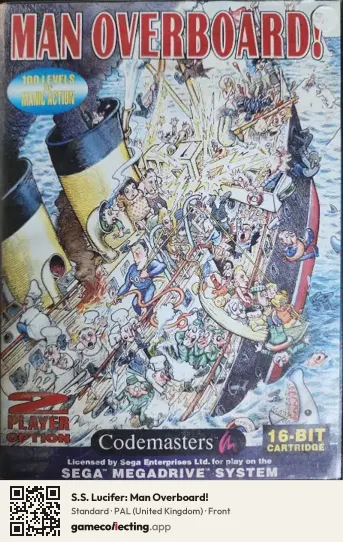 S.S. Lucifer: Man Overboard! Sega Mega Drive / Genesis, United Kingdom box front