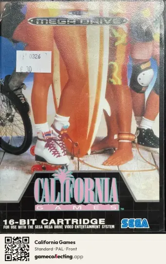 California Games Sega Mega Drive / Genesis, PAL box front