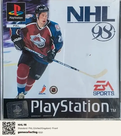 NHL 98 PlayStation, United Kingdom box front