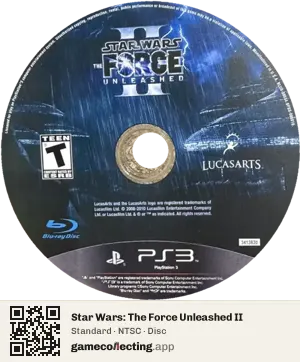 Star Wars: The Force Unleashed II PlayStation 3, NTSC disc