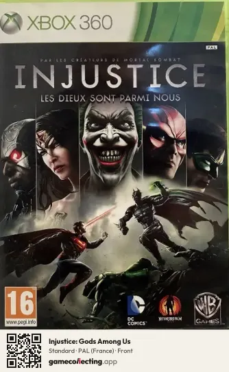 Injustice: Gods Among Us Xbox 360, France box front