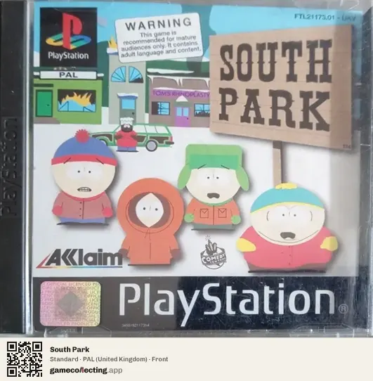 South Park PlayStation, United Kingdom box front