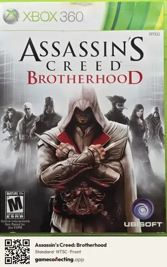 Assassin's Creed: Brotherhood Xbox 360, NTSC box front
